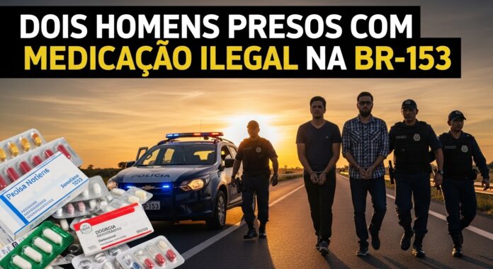 Dois Homens Presos com Medicamentos Ilegais na BR-153