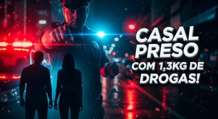 Polícia Prende Casal com 1,3 Kg de Drogas em Olímpia