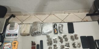 Prisão em flagrante em Olímpia revela arsenal e grande quantidade de drogas