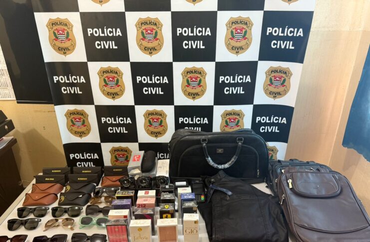 Produtos de Luxo Falsificados: Português é Detido em Operação Policial em Olímpia