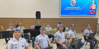 Música e Cidadania: Banda da PM de Olímpia Apresenta Show Gratuito no Coreto